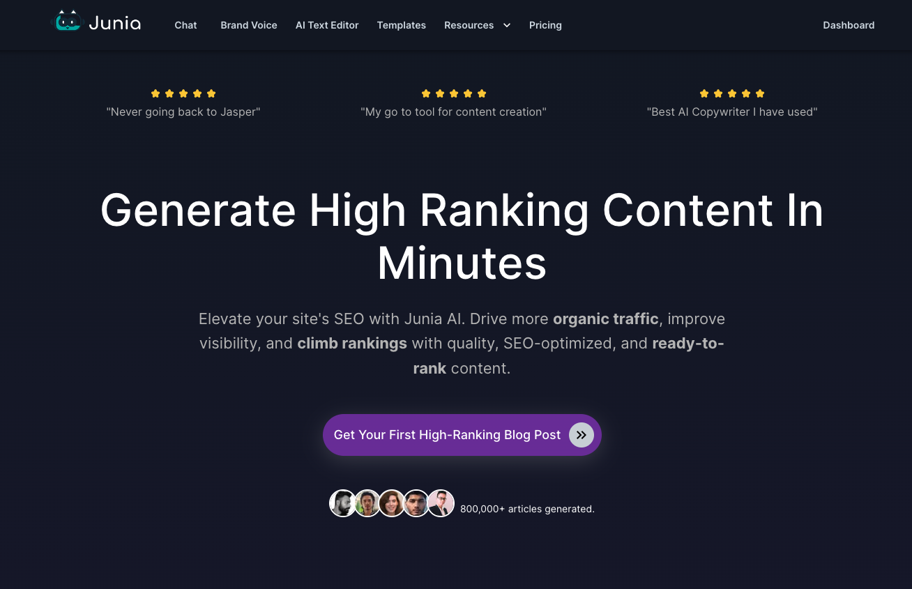Example of a compelling SaaS Landing Page
